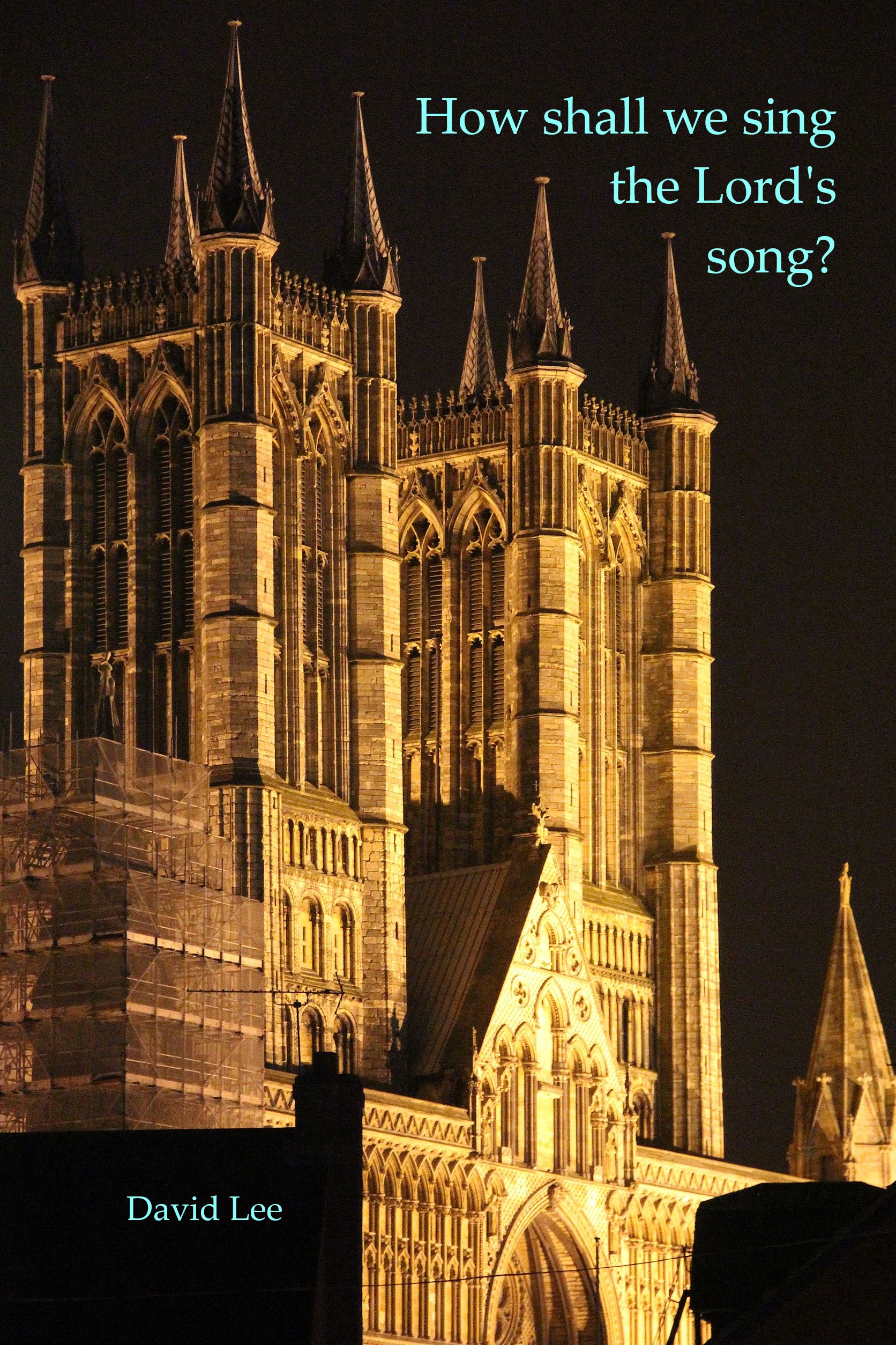 front cover of book (Lincoln Cathedral at night)